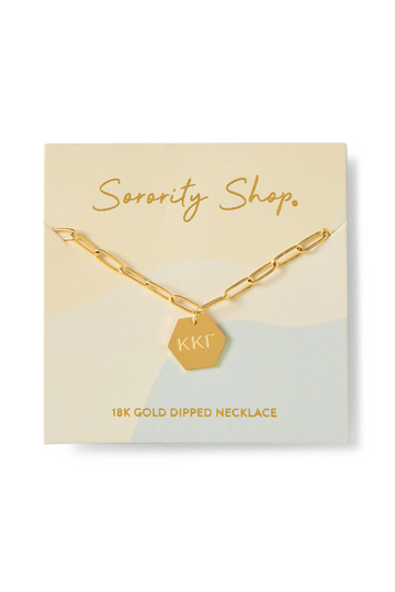 Sorority Paperclip Necklace - KKG