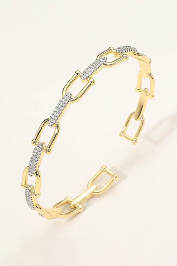 Carsyn Horsebit Cuff Bracelet - Gold