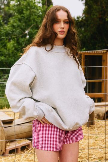 Run Around Sweatshirt - Heather Grey