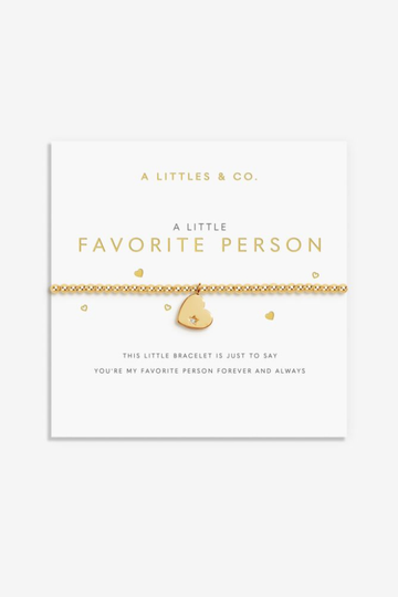 A Little "My Favorite Person" Bracelet -Gold