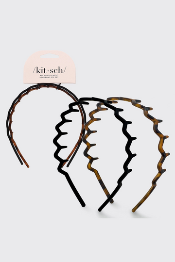 Kitsch Zig Zag Headband - Black/Tort