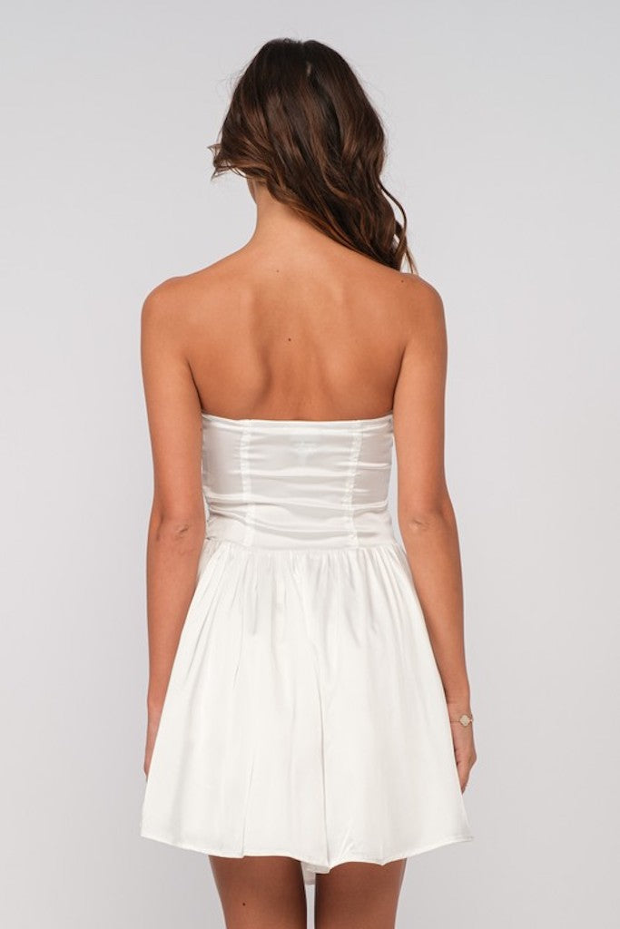 Gifted Girl Mini Dress- White
