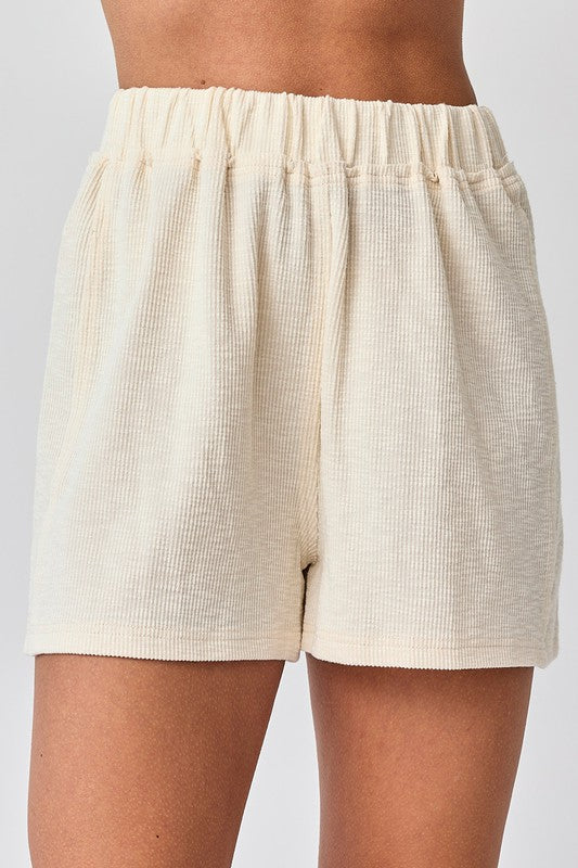 Amaya Shorts- Cream