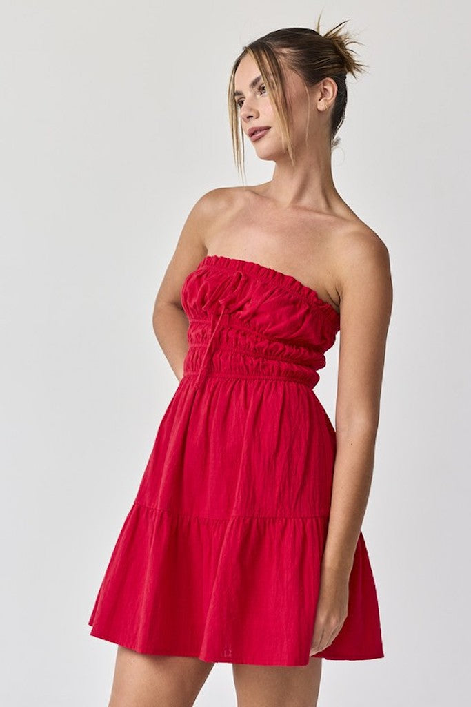 Bronwyn Mini Dress- Red