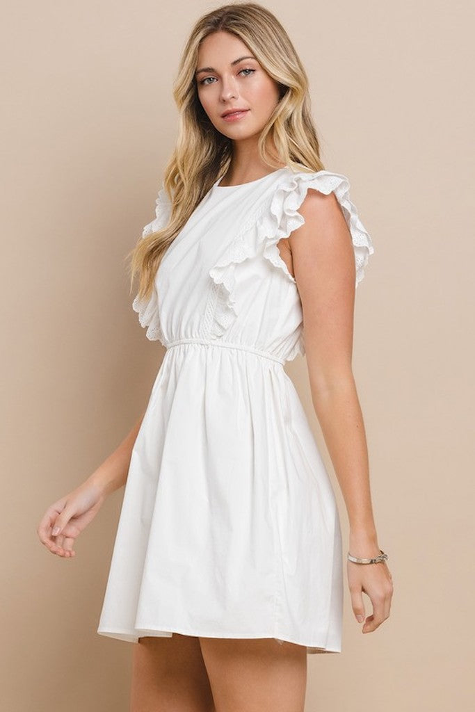 Eva Mini Dress- White