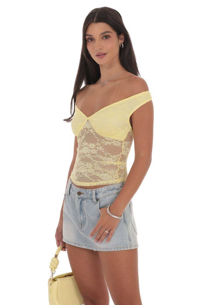 Lucy In The Sky Fever Dream Top - Yellow