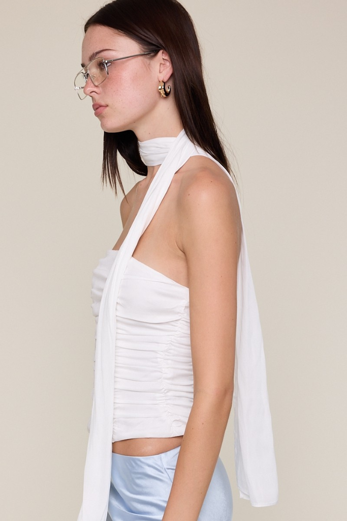 Ianthe Corset Top - White