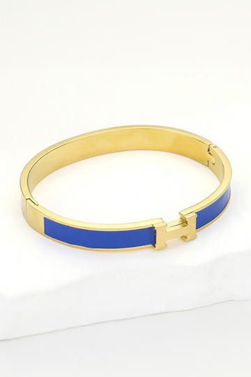 Danza H Hinge Bracelet - Blue
