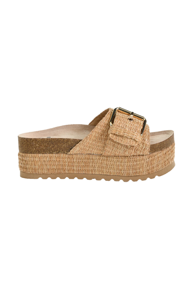 Dirty Laundry Palm Island Platform Sandal - Natural