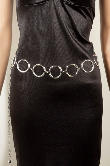Delicate Hold Chain Belt - Silver