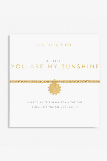 A Little 'You Are My Sunshine' Bracelet- Gold