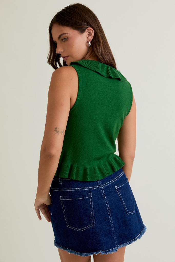 Slow Days Sweater Top - Green