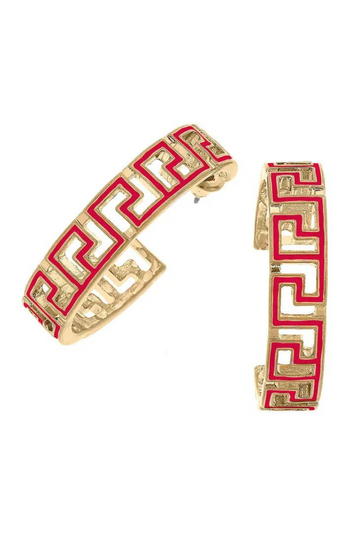 Ryan Earrings- Red