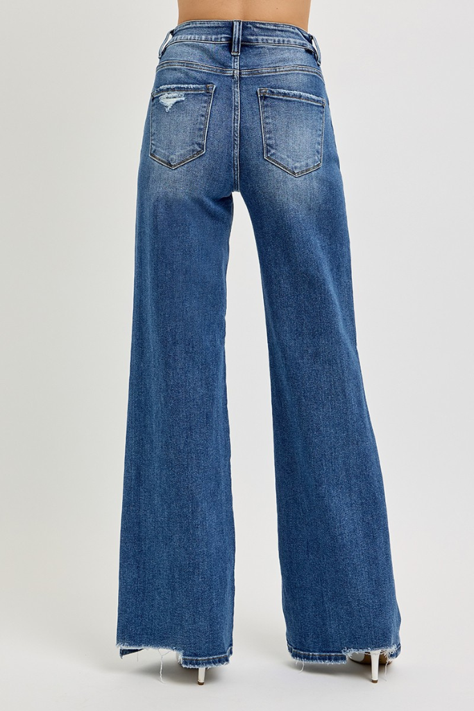 Alivia Wide Leg Jeans - Dark Wash