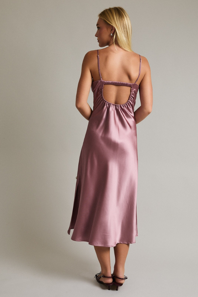 Love Finds You Midi Dress - Mauve