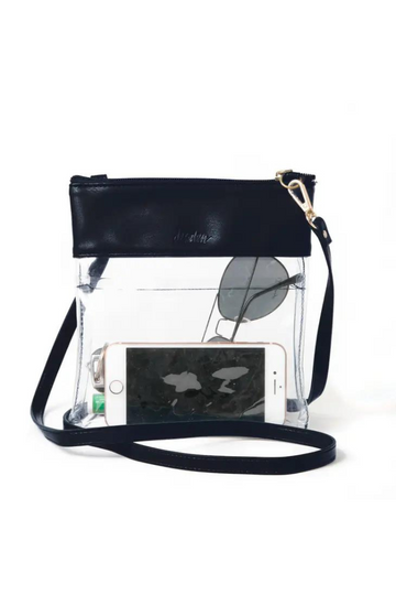 Gameday Crossbody in Vegan Leather - Black