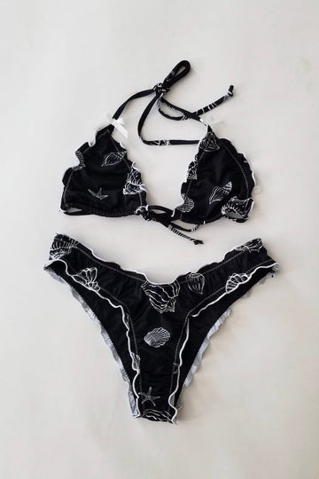 Cordelia Bikini - Black/Shell