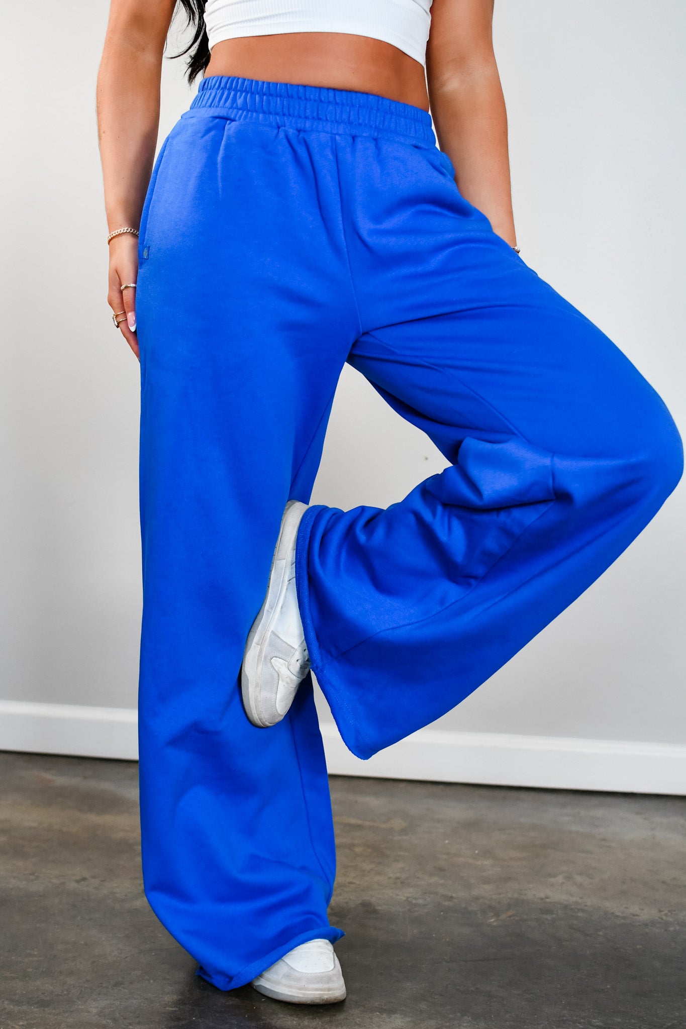 Tooloolah Baseline Straight Leg Joggers - Royal Blue