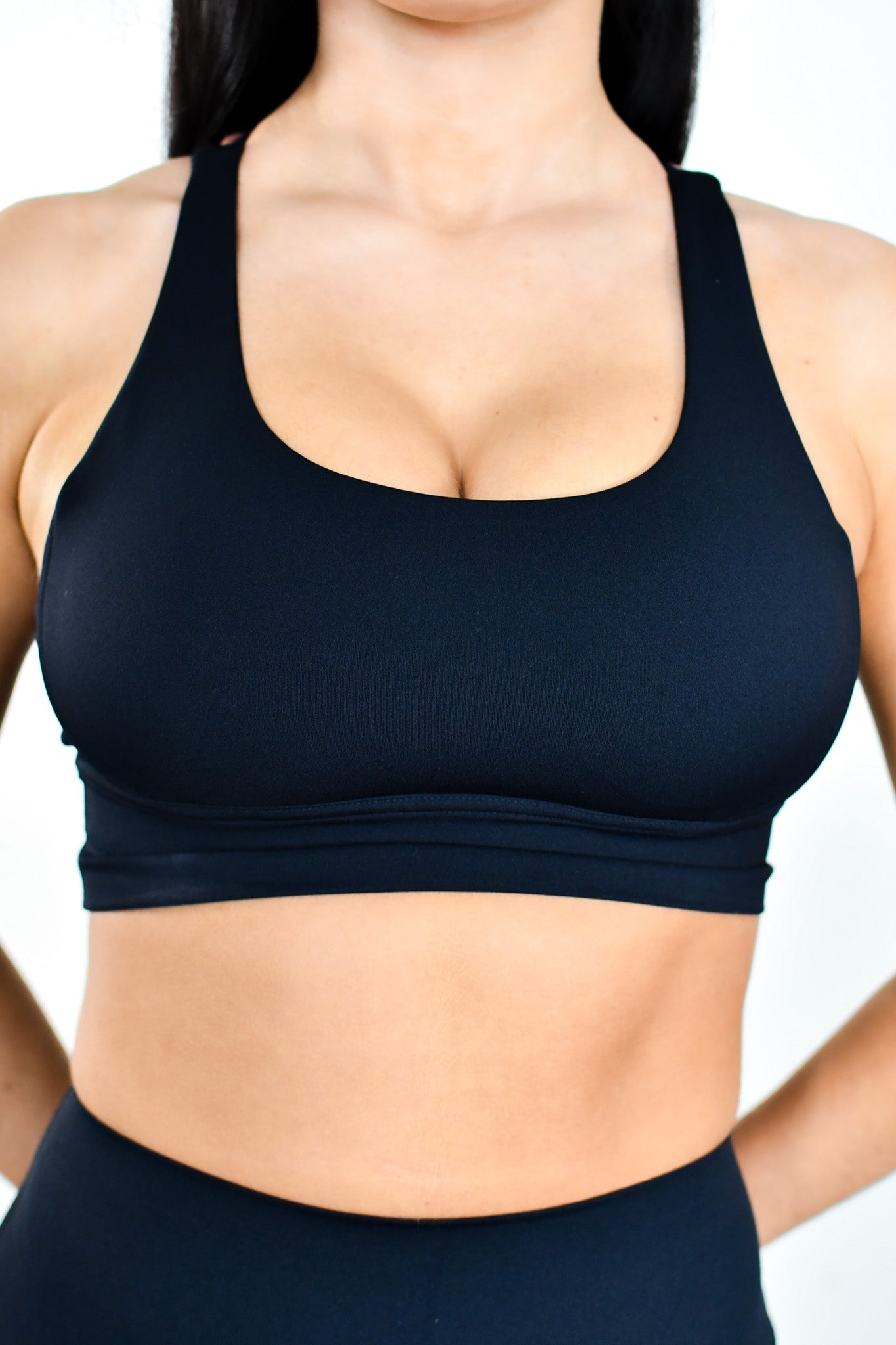 TooLooLah Pure Move Cross Back Bra - Black