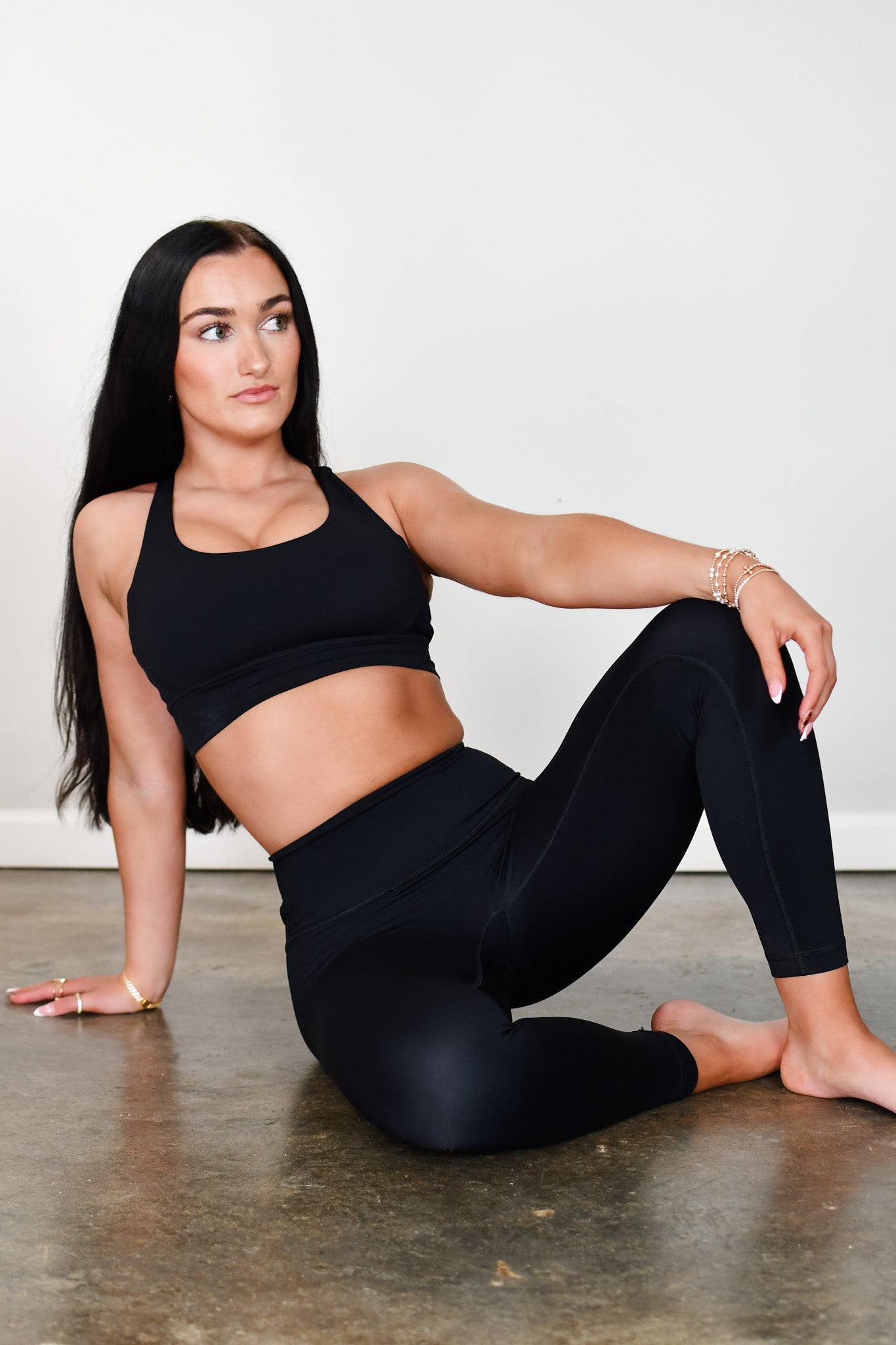 TooLooLah Pure Move Cross Back Bra - Black