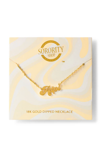 Sorority Retro Gold Necklace - ADPI