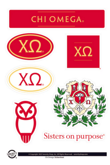 Brand Focus Sticker Sheet - Chi O