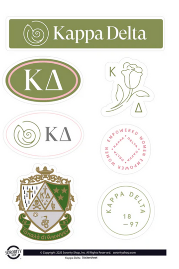 Brand Focus Sticker Sheet - Kappa Delta