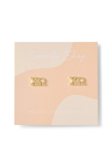 Sorority Stud Earring - Chi O
