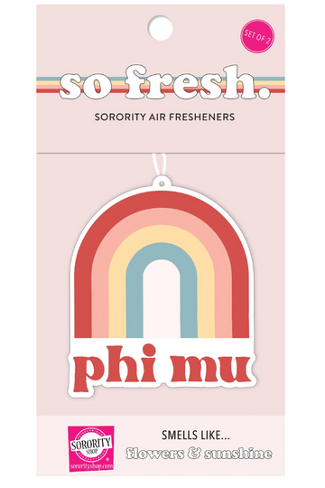 Rainbow Air Freshener - Phi Mu