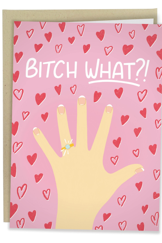 Bitch, What?! Greeting Card