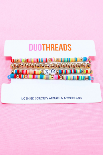 Sorority Miley Bracelet Stack - CHI O