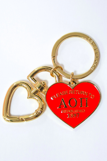 Sorority Please Return Key Ring - AOII
