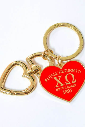 Sorority Please Return Key Ring - Chi O