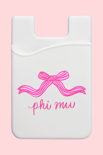 Sorority Bow Phone Wallet - Phi Mu