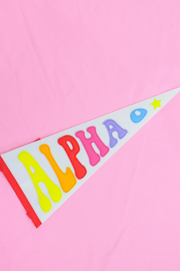 Rainbow Pennant Flag - AOII