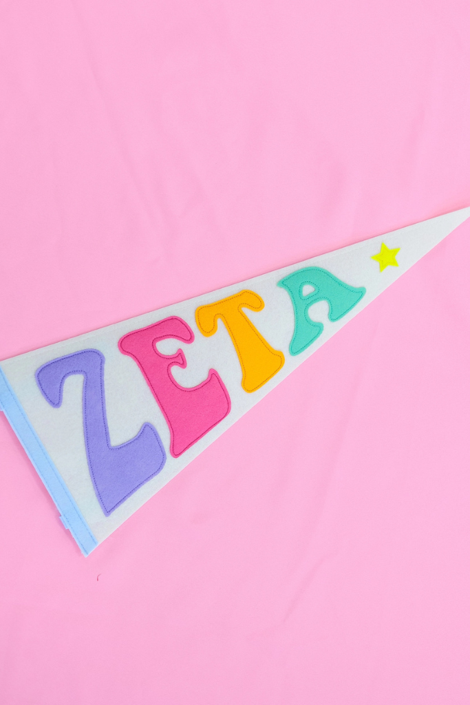 Rainbow Pennant Flag - Zeta