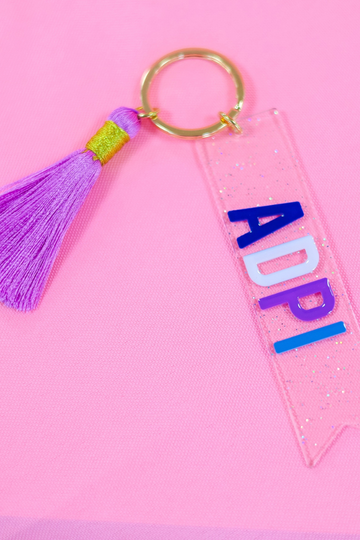 Sorority Tassel Keychain - ADPI