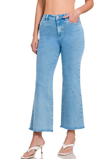 Taken Aback Straight Leg Jeans- Blue