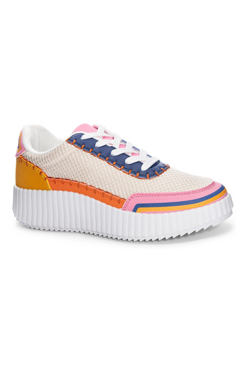 Dirty Laundry Spirited Mesh Sneakers- Pink Multi