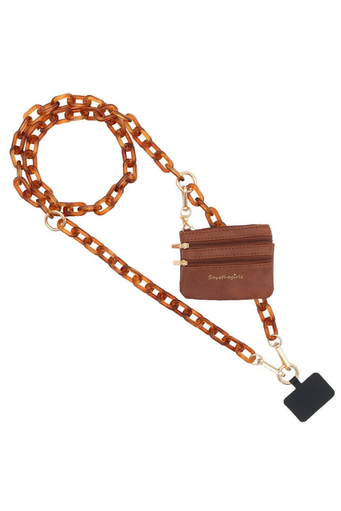 Clip &amp; Go Ice Chain with Pouch - Brown