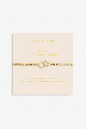 Forever Yours "Always Dream Big" Bracelet - Gold