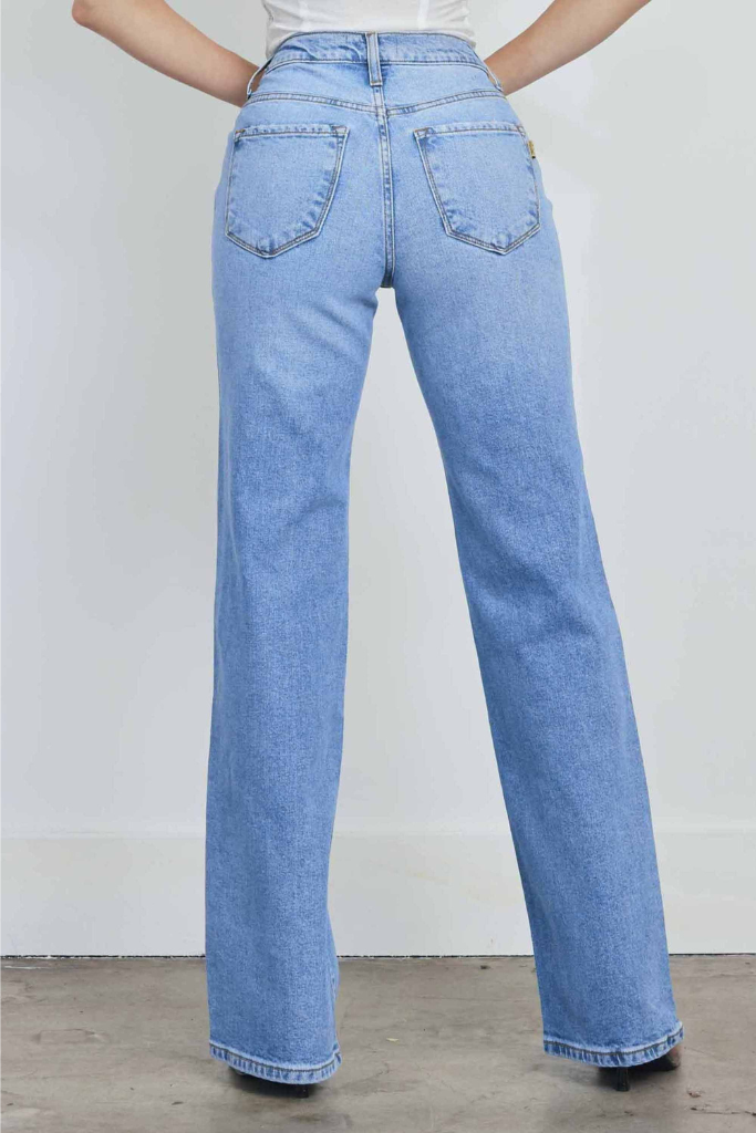 Take Lead Wide Leg Jeans - Medium Wash