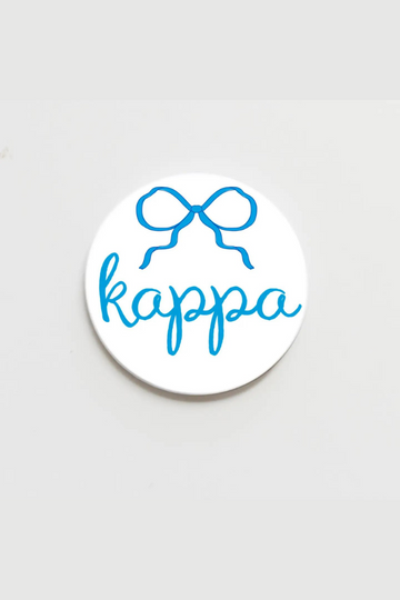 Kappa Kappa Gamma Greek Bow Button - 2.25 inch
