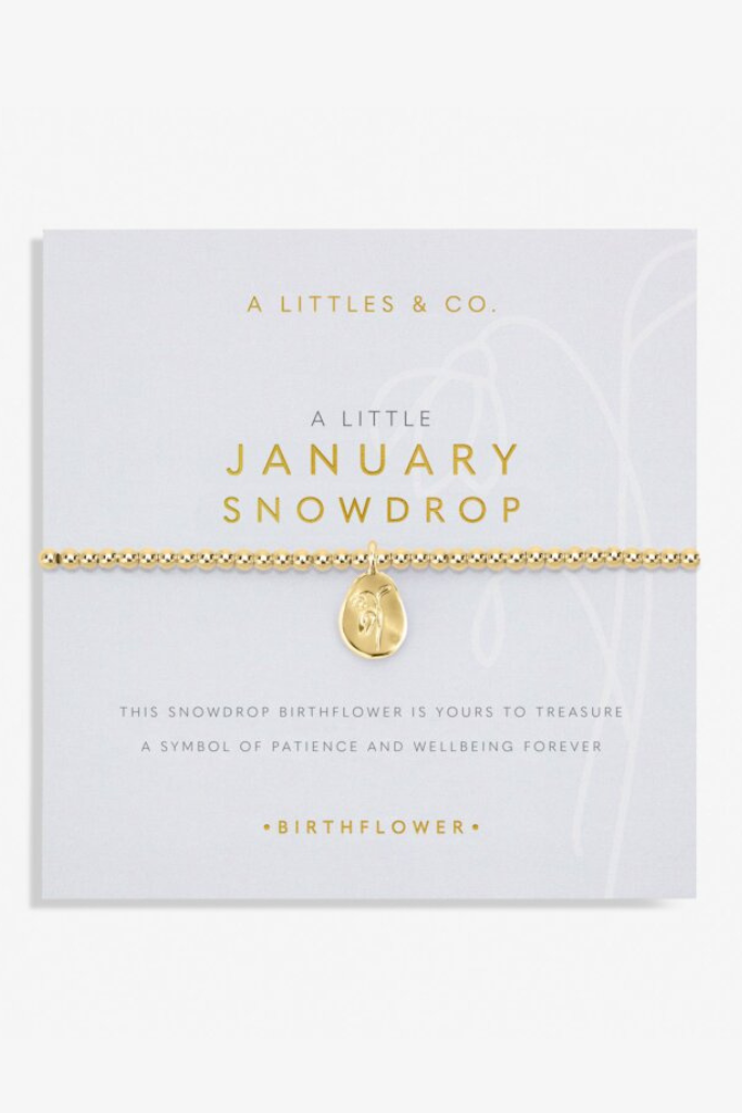 A LIttle 'Birth Flower' Bracelet - Gold