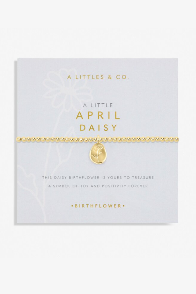 A LIttle 'Birth Flower' Bracelet - Gold