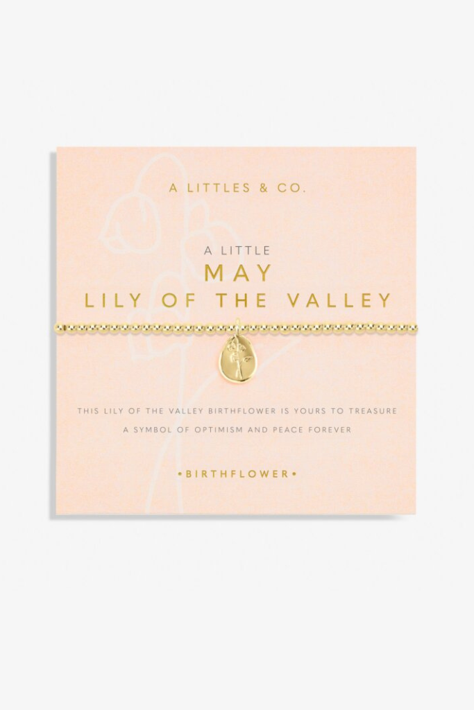 A LIttle 'Birth Flower' Bracelet - Gold