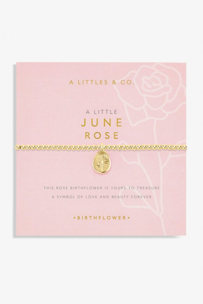 A LIttle 'Birth Flower' Bracelet - Gold