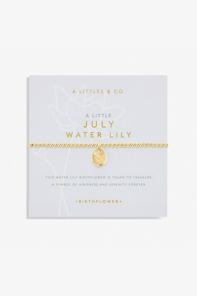 A LIttle 'Birth Flower' Bracelet - Gold