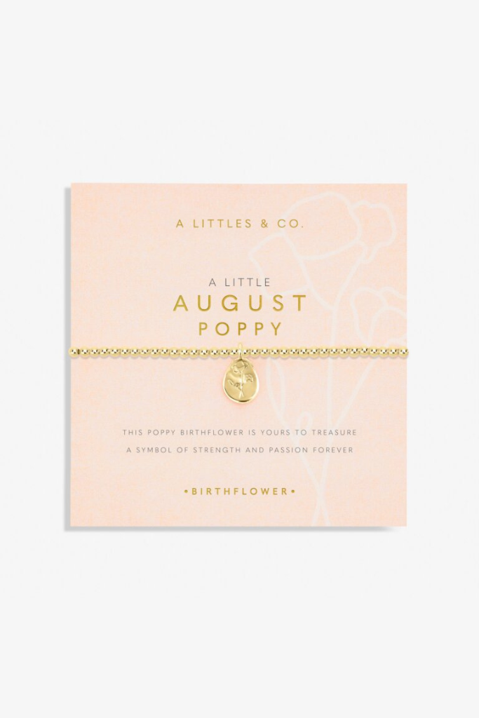 A LIttle 'Birth Flower' Bracelet - Gold