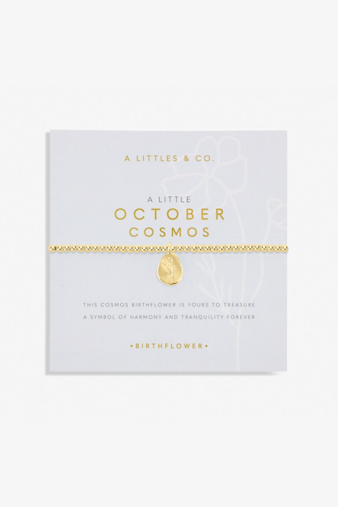 A LIttle 'Birth Flower' Bracelet - Gold